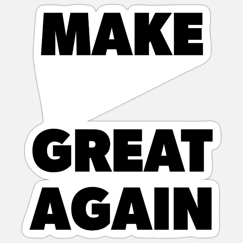 Make "___" Great Again - Schablone Sticker Größe S (10 x 10 cm)