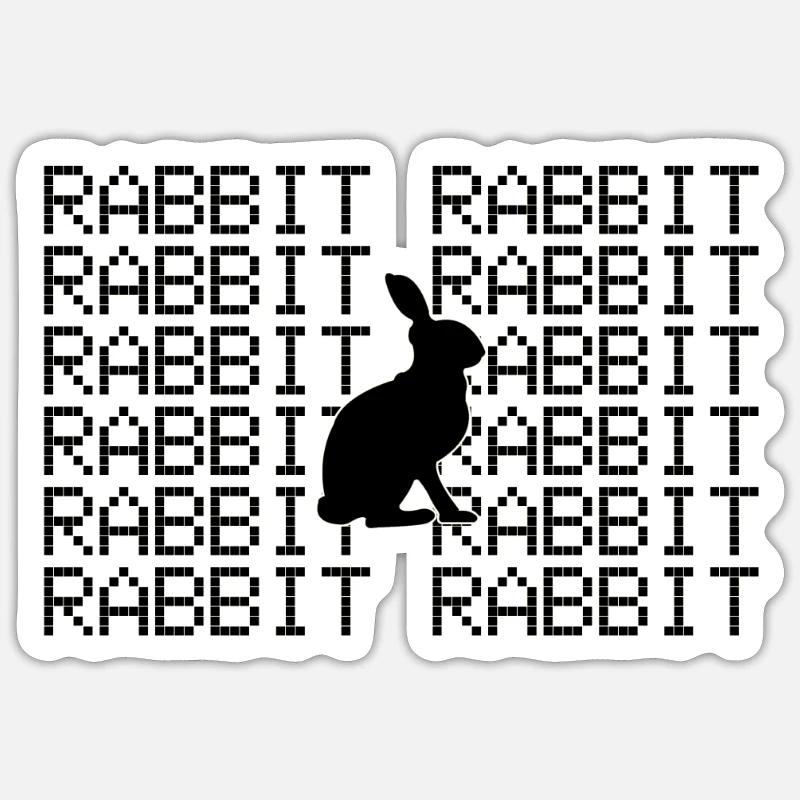 Hare Sticker size S (10 x 10 cm)