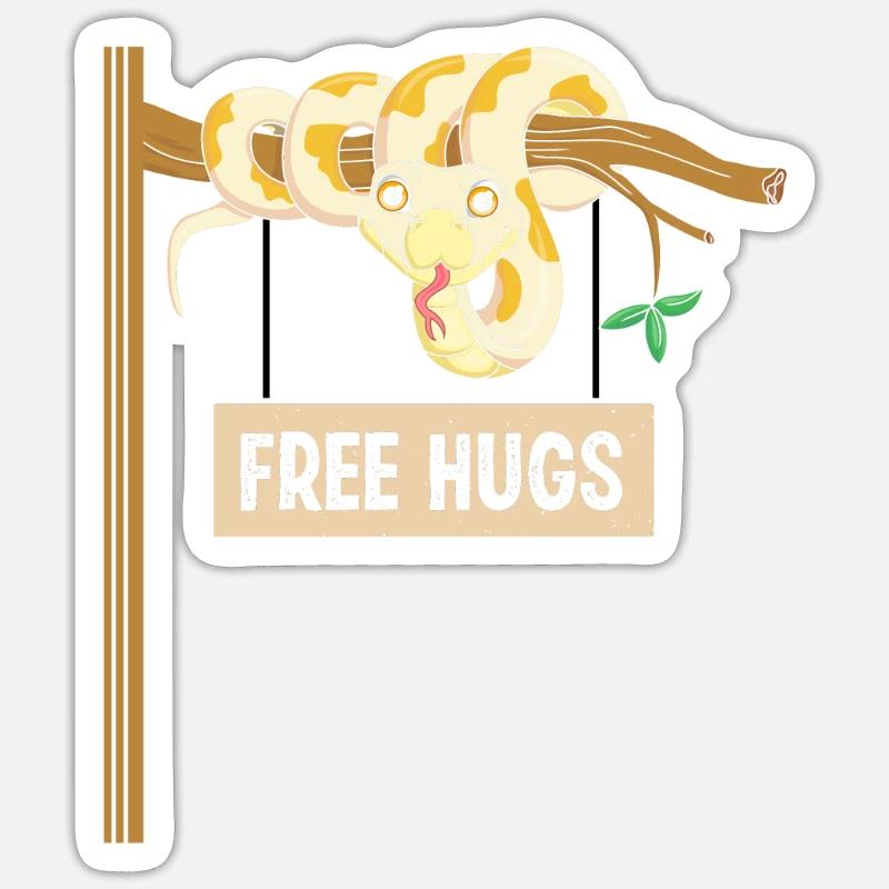 King python design pour les amateurs de serpents Sticker taille S (10 x 10 cm)