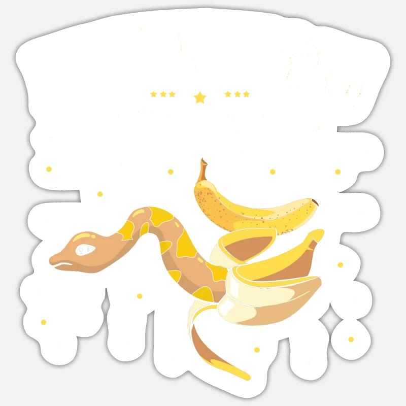 King python design pour les amateurs de serpents Sticker taille S (10 x 10 cm)