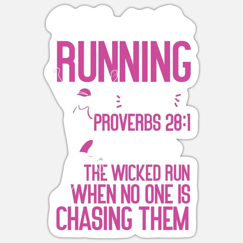 Running Runner Semi-Marathon - Sticker taille S (10 x 10 cm) - blanc mat