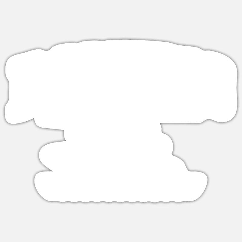 Rowing Rowing Rowing Boat Rowing Rowing Rowing - Sticker size S (10 x 10 cm) - white matte
