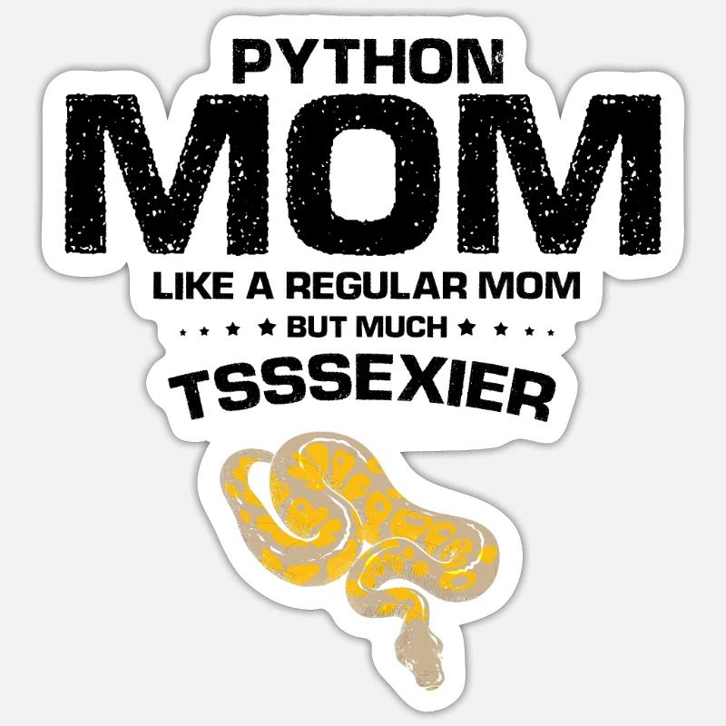 King python design pour les amateurs de serpents Sticker taille S (10 x 10 cm)