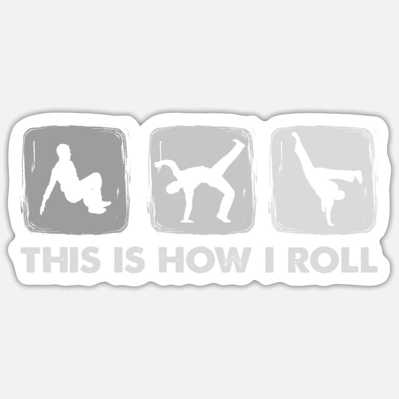 This Is How I Roll, Macaco Capoeira Sticker Größe S (10 x 10 cm)