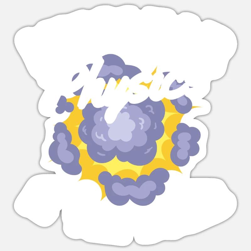 Physicien physicien - Sticker taille S (10 x 10 cm) - blanc mat