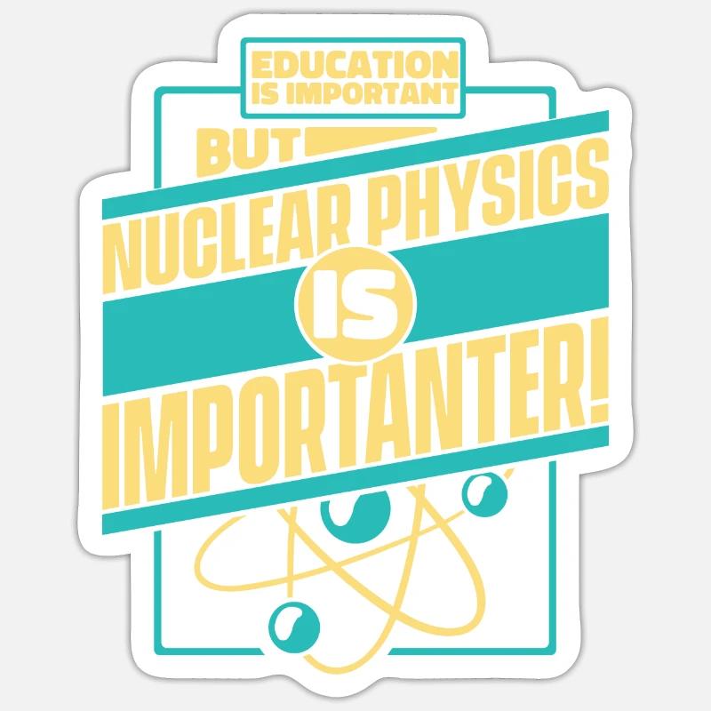 Physics Physicist - Sticker size S (10 x 10 cm) - white matte