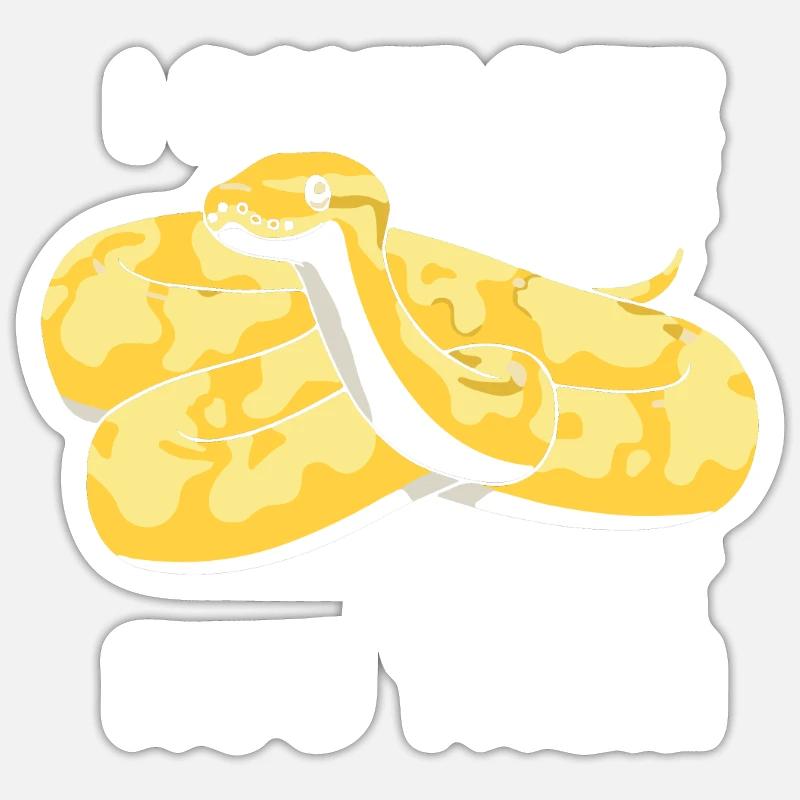 Banana Ball Python Je ne mords pas je serre seulement dans mes bras Sticker taille S (10 x 10 cm)