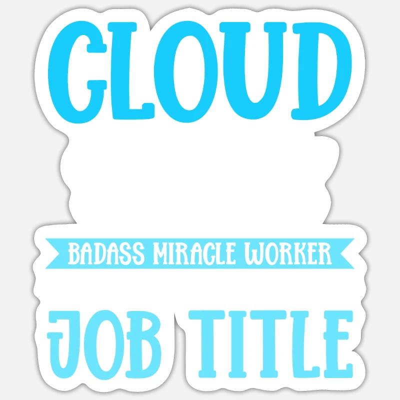 Administrateur Cloud Devops - Sticker taille S (10 x 10 cm) - blanc mat