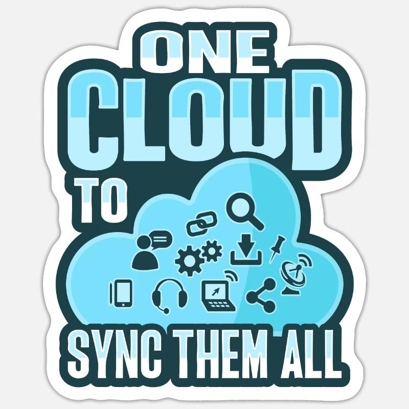 Cloud Administrator Cloud Devops Sticker size S (10 x 10 cm)
