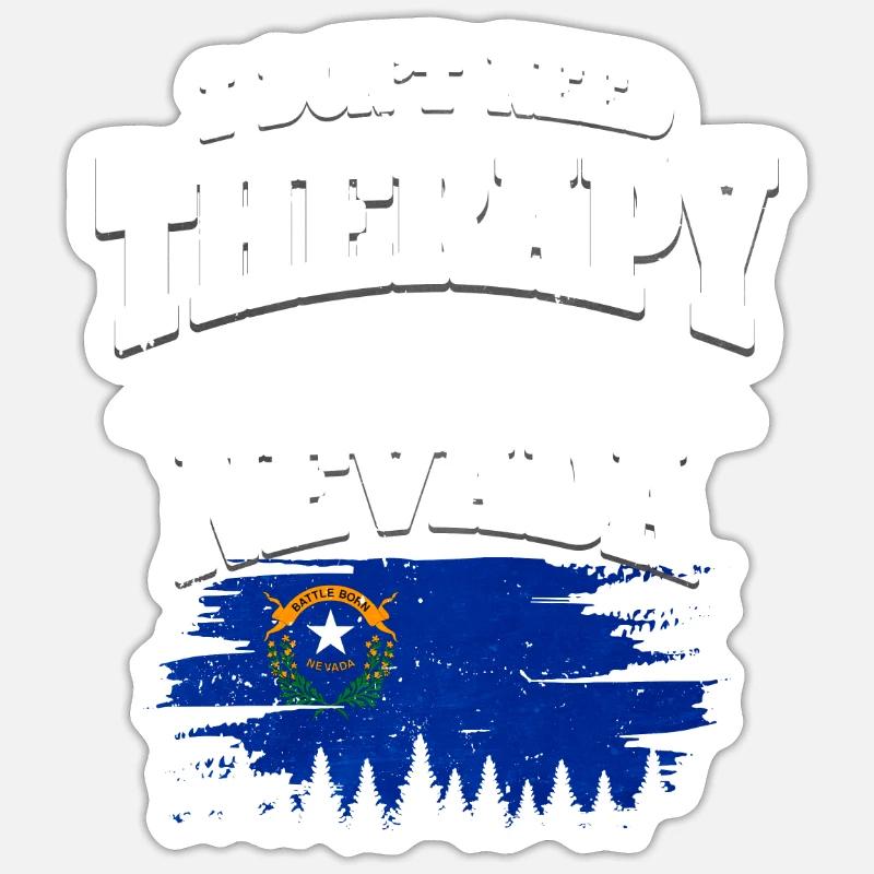 Nevada - Sticker taille S (10 x 10 cm) - blanc mat