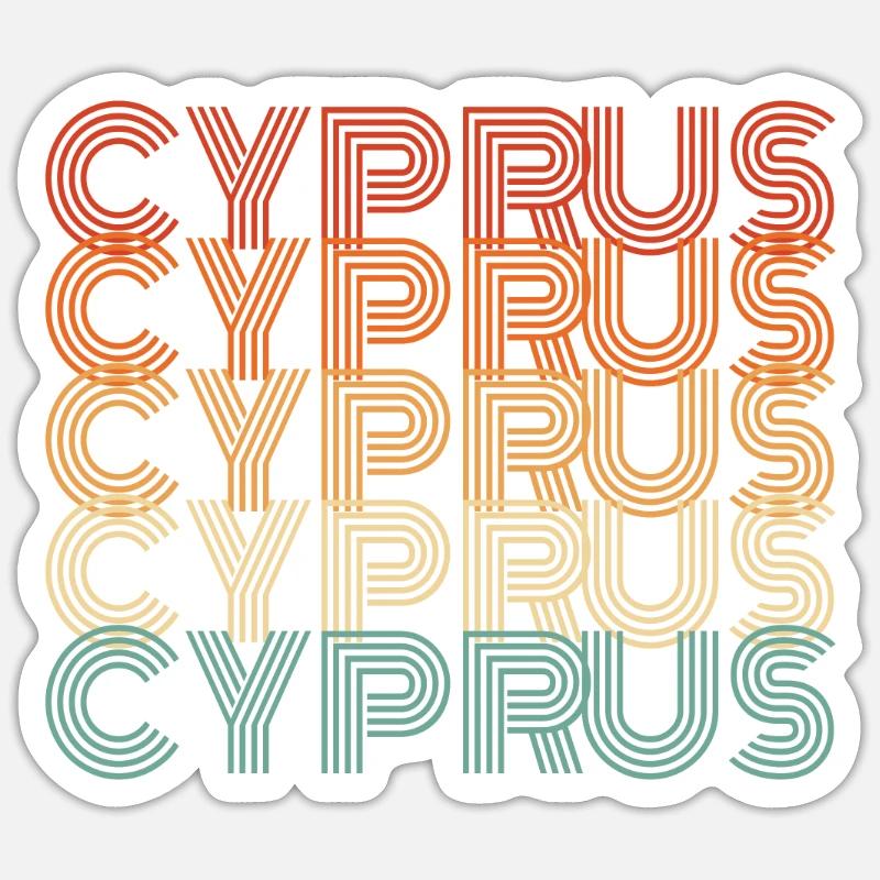 Zypern Sticker Größe S (10 x 10 cm)