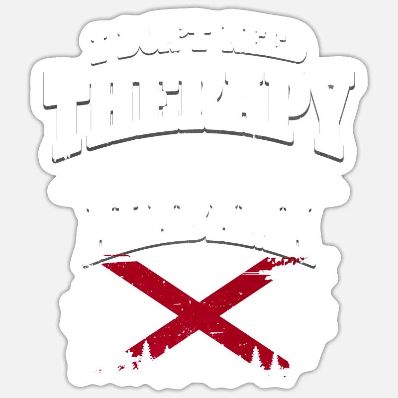 Alabama - Sticker Größe S (10 x 10 cm) - Mattweiß