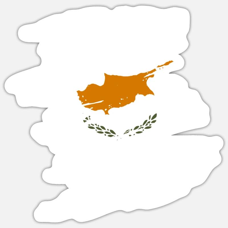 Zypern Sticker Größe S (10 x 10 cm)