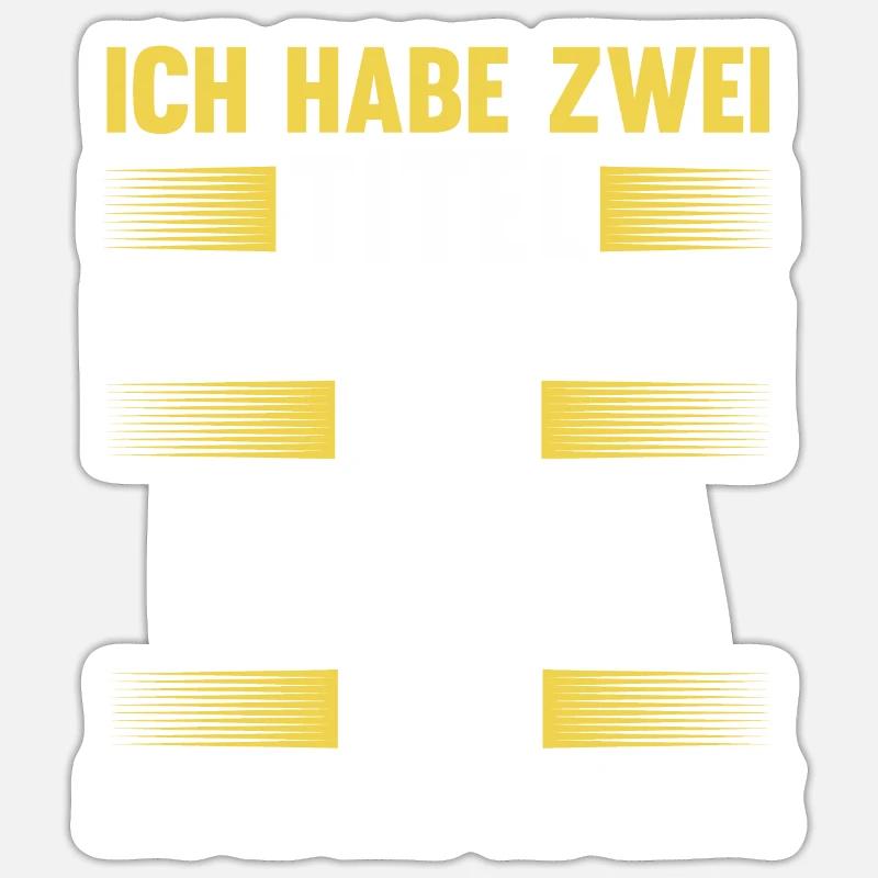 Baggerfahrer Papa Baggerführer Geschenk - Sticker Größe S (10 x 10 cm) - Mattweiß
