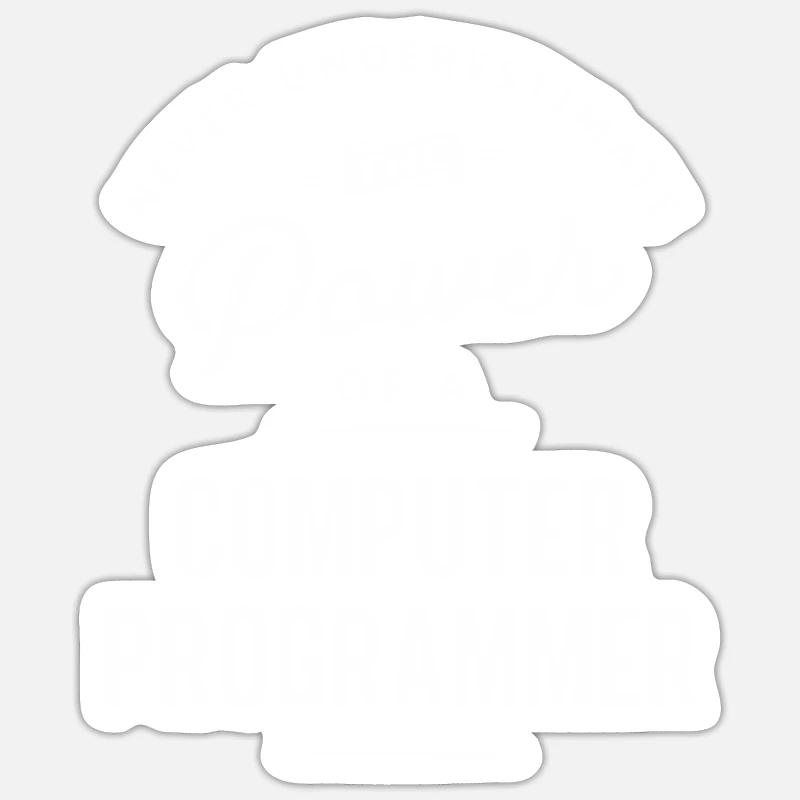 Computerprogrammierer Lustige Berufsbezeichnung Beruf Sticker Größe S (10 x 10 cm)