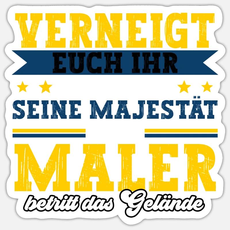 Maler Sticker Größe S (10 x 10 cm)