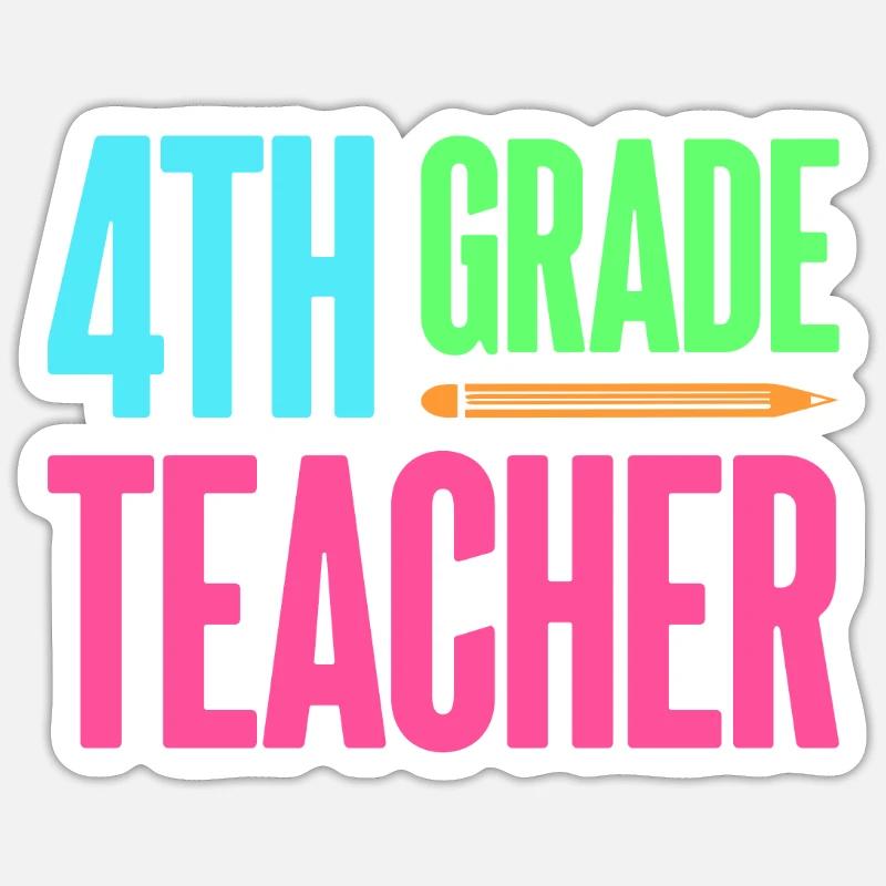 4e année Enseignante éducatrice École de formation à l’emploi Sticker taille S (10 x 10 cm)