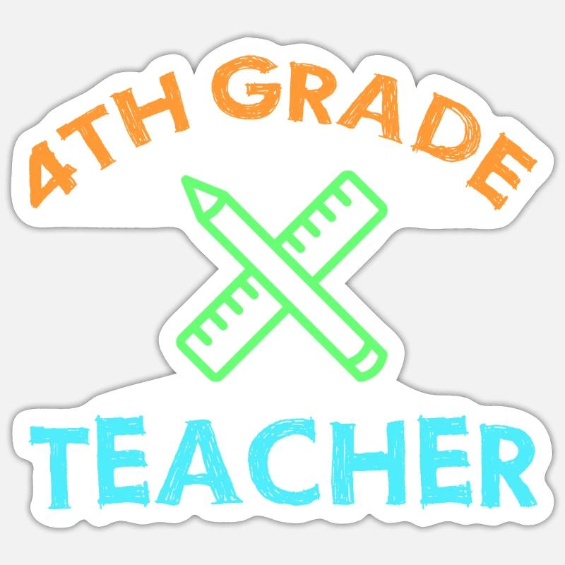 4e année Enseignante éducatrice École de formation à l’emploi Sticker taille S (10 x 10 cm)