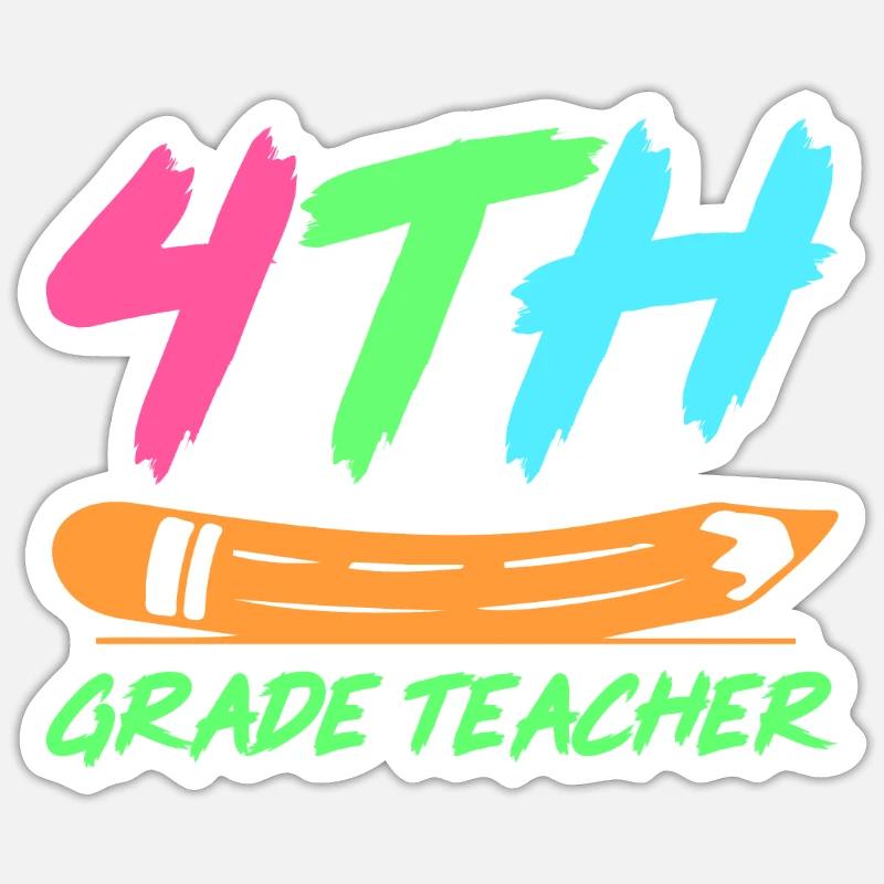4e année Enseignante éducatrice École de formation à l’emploi Sticker taille S (10 x 10 cm)