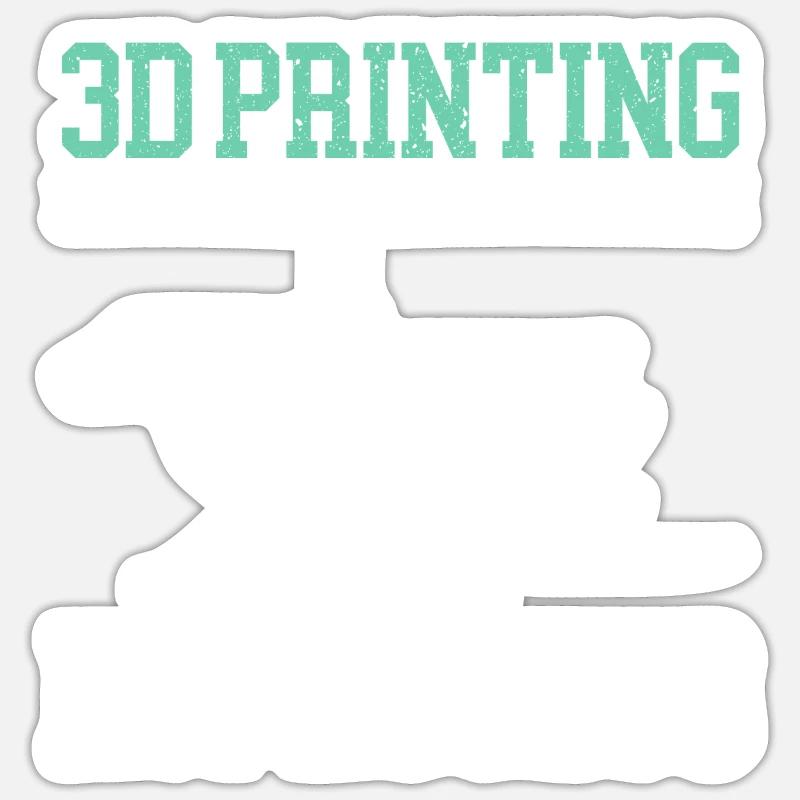 Impression 3D en cours Imprimante 3D Buse Sticker taille S (10 x 10 cm)