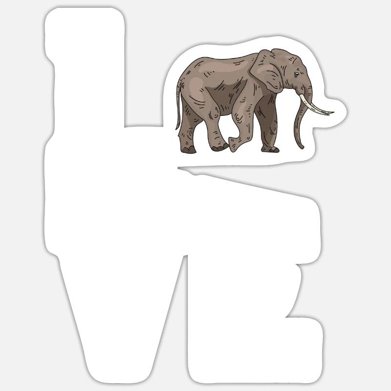 Queridos elefantes Pegatina