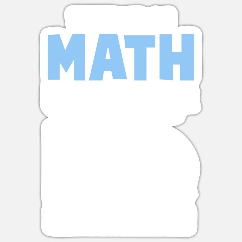 mathematics - Sticker size S (10 x 10 cm) - white matte