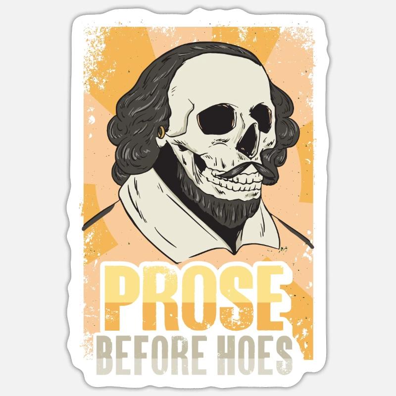 Shakespeare Literature Sticker size S (10 x 10 cm)