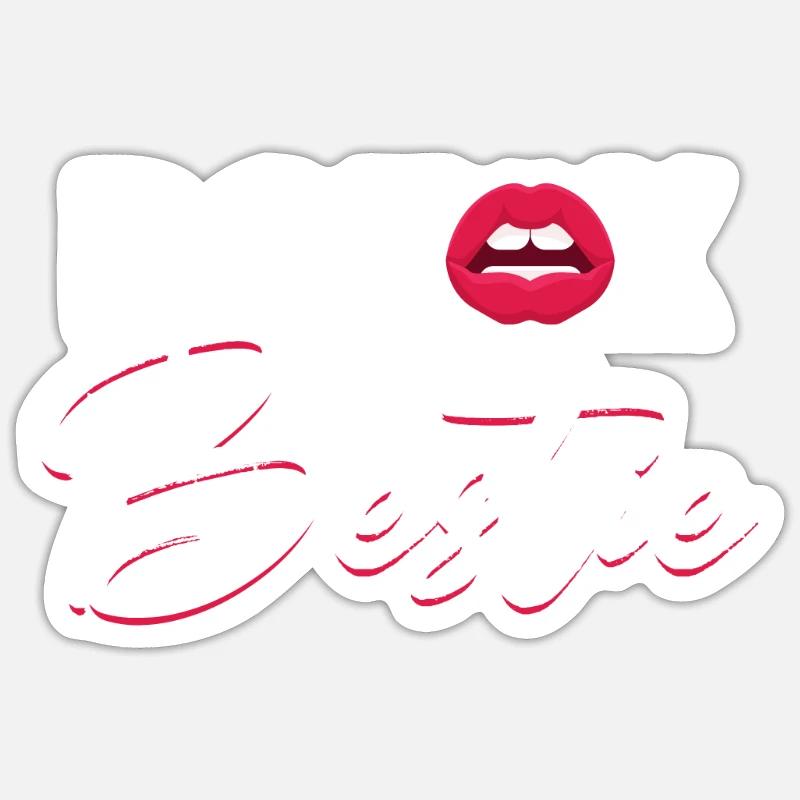 Botox - Sticker taille S (10 x 10 cm) - blanc mat