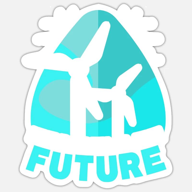Hydrogen is the future Element hydrogen Sticker size S (10 x 10 cm)