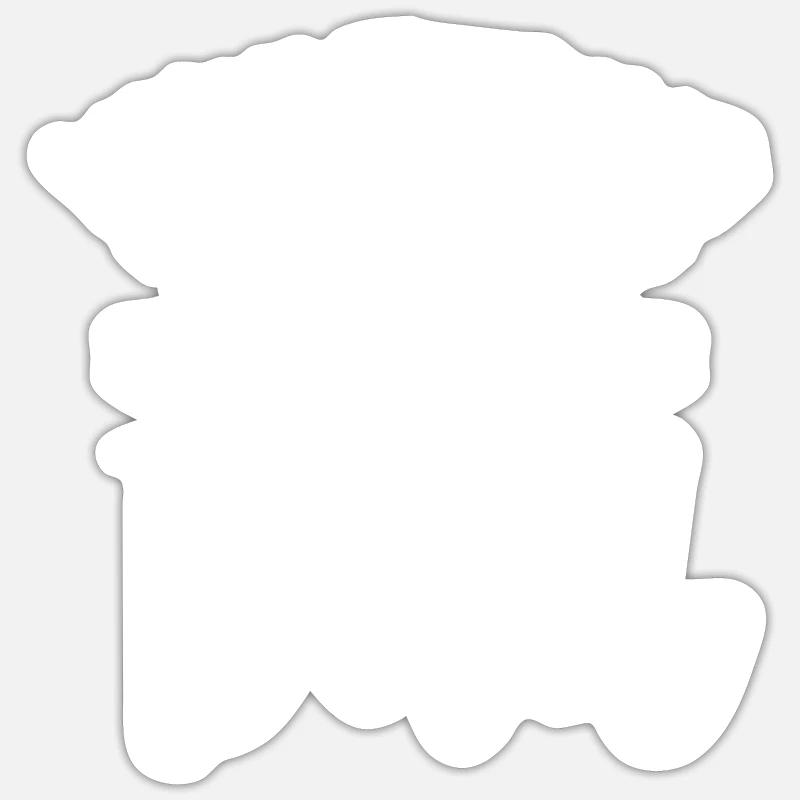 Bénévole Père Profession Bénévole Bénévole - Sticker taille S (10 x 10 cm) - blanc mat