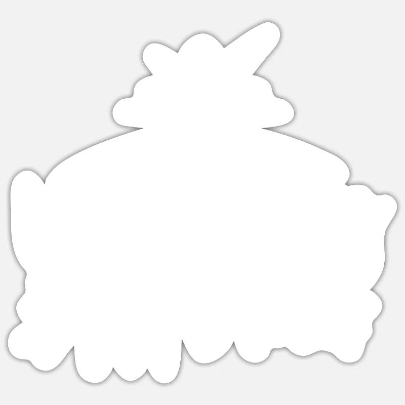 Ehrenamtliche Mutter Beruf Freiwilliger Freiwillig - Sticker Größe S (10 x 10 cm) - Mattweiß