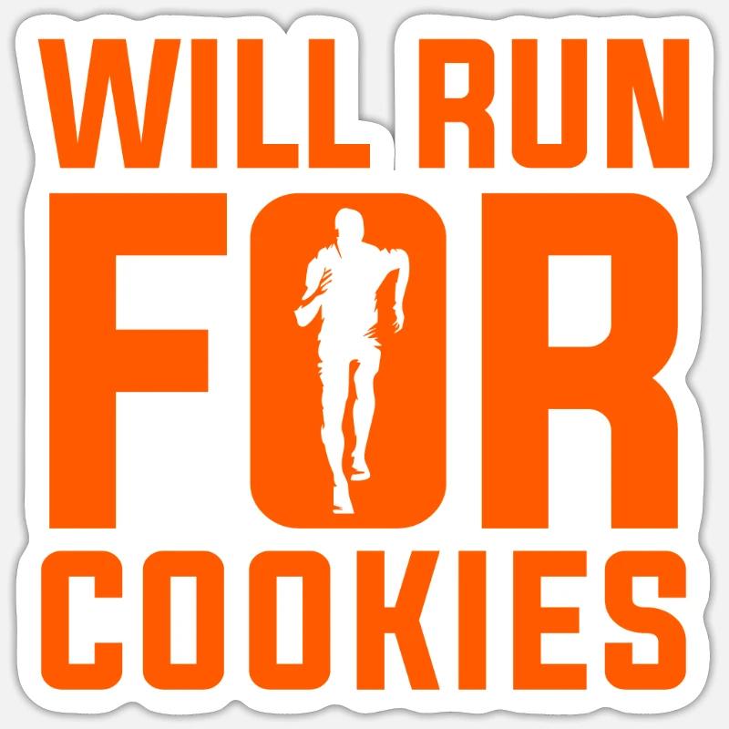 course aux biscuits Sticker taille S (10 x 10 cm)