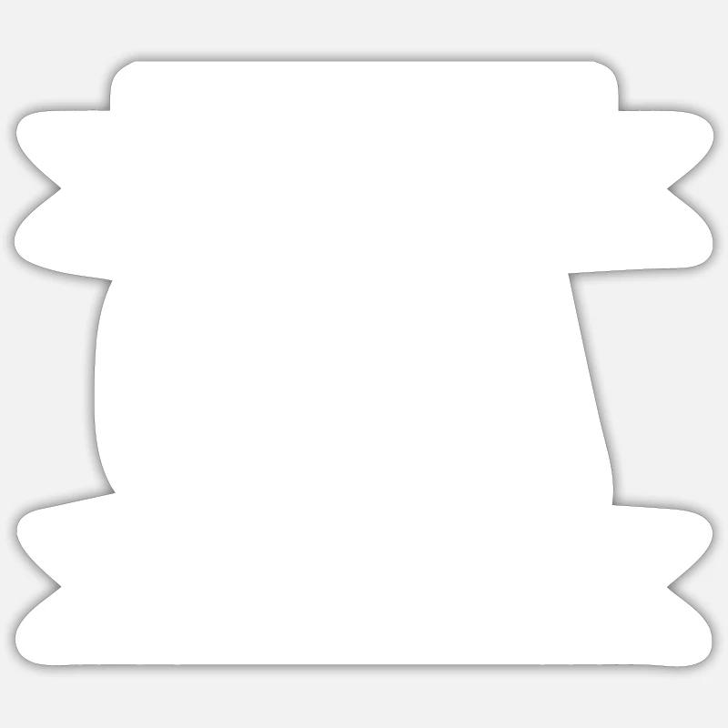 Bester Opa der Welt - Sticker Größe S (10 x 10 cm) - Mattweiß