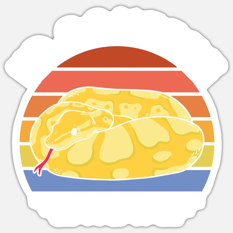 Banana Ball Python Je serrais ça Sticker taille S (10 x 10 cm)