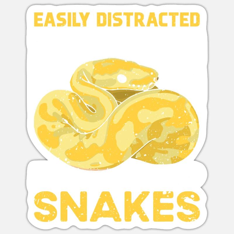 Banana Ball Python Dicton - Sticker taille S (10 x 10 cm) - blanc mat