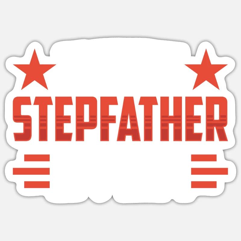 Best Stepfather Ever Stepdad Stepdad Stepdad Stepdad Sticker size S (10 x 10 cm)