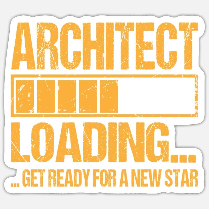 Architect loading Architect Training - Sticker size S (10 x 10 cm) - white matte