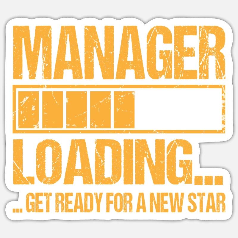 Formation manager loading Manager - Sticker taille S (10 x 10 cm) - blanc mat