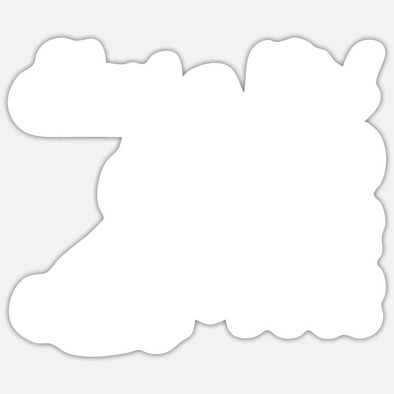 NUR EIN MÄDCHEN, DAS HUNDE LIEBT - Sticker Größe S (10 x 10 cm) - Mattweiß