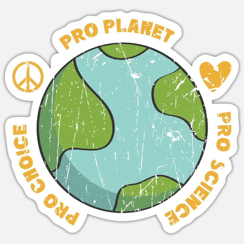 Pro choice Pro planet Pro science - zéro déchet Sticker taille S (10 x 10 cm)