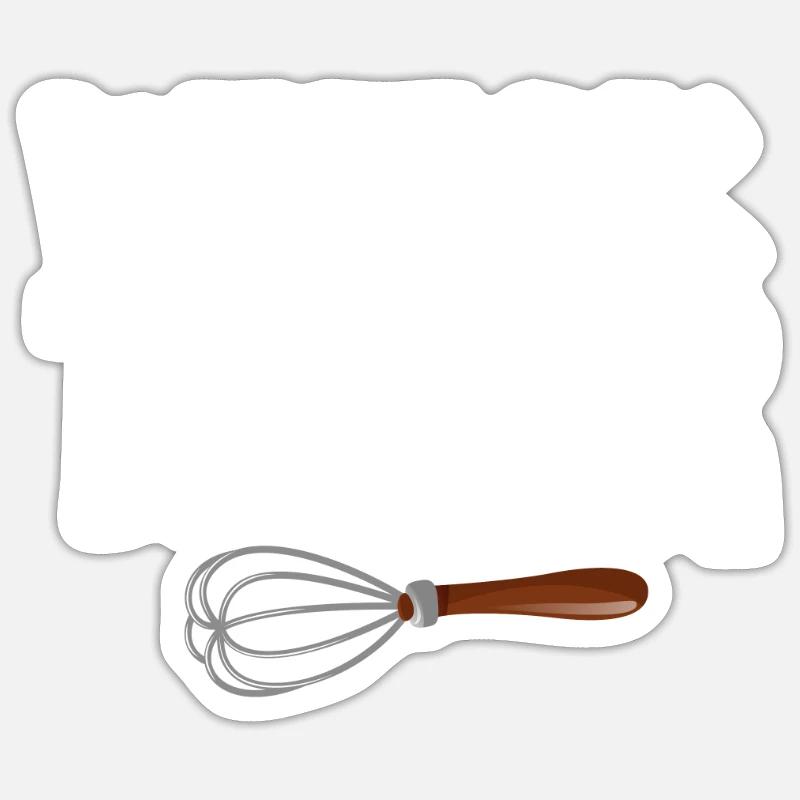 Funny Hobby Baker Gift - Sticker size S (10 x 10 cm) - white matte