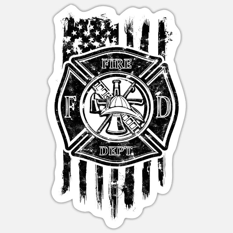 Fire Dept - Einsatzkommando Sticker Größe S (10 x 10 cm)