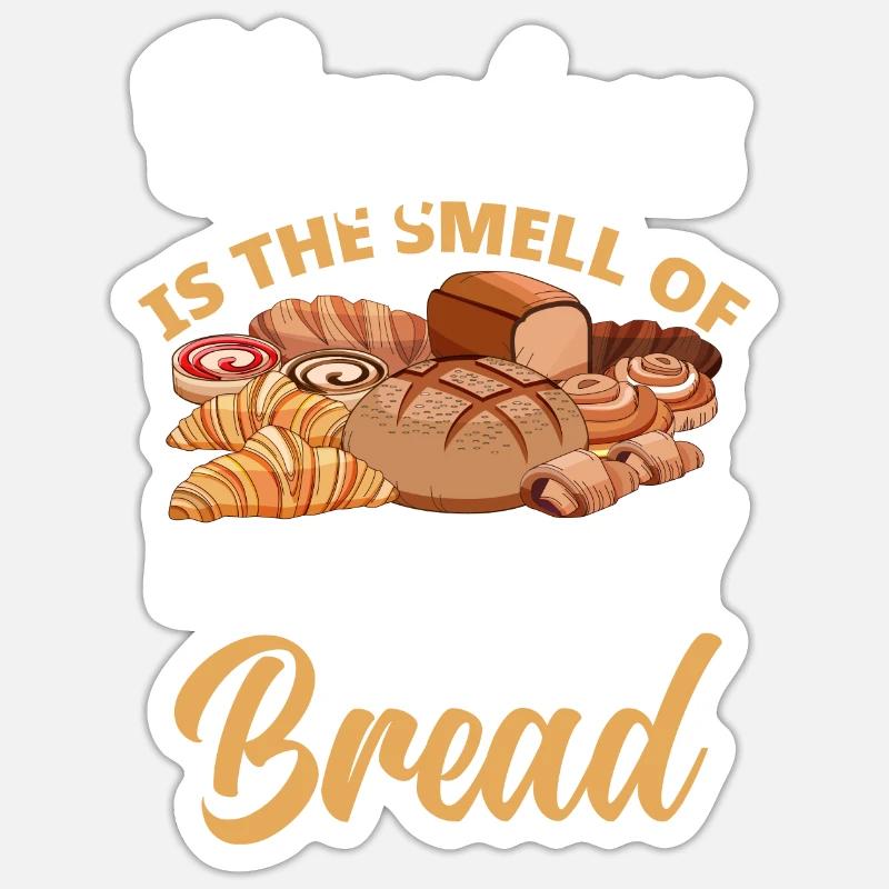 Funny Hobby Baker Gift Sticker size S (10 x 10 cm)