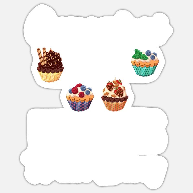 Funny Hobby Baker Gift - Sticker size S (10 x 10 cm) - white matte