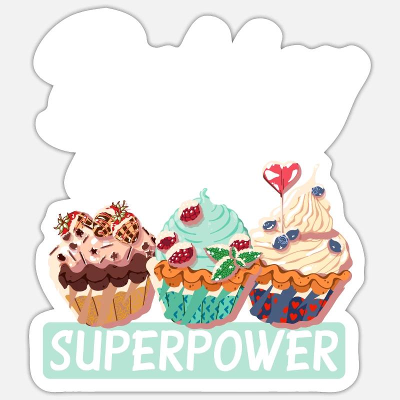 Funny Hobby Baker Gift - Sticker size S (10 x 10 cm) - white matte