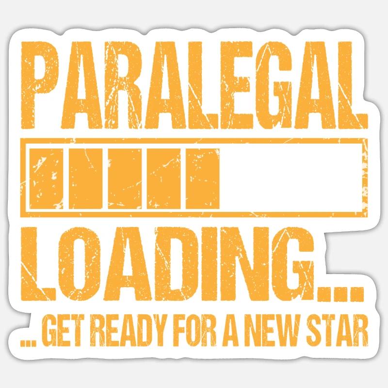 Paralegal loading - Sticker size S (10 x 10 cm) - white matte