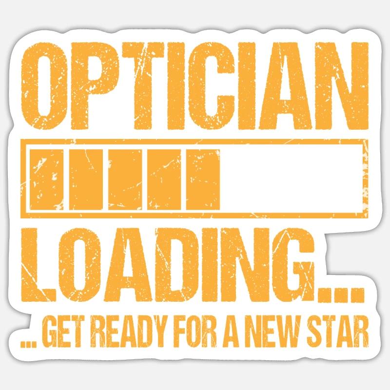Optician loading Optician training - Sticker size S (10 x 10 cm) - white matte