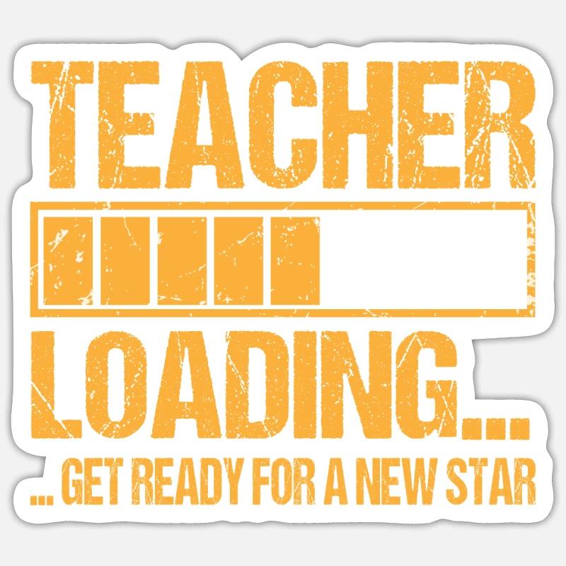 Teacher loading Teacher Training - Sticker size S (10 x 10 cm) - white matte