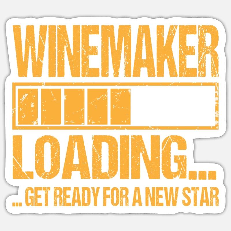 Winzer loading Winzer Ausbildung Sticker Größe S (10 x 10 cm)
