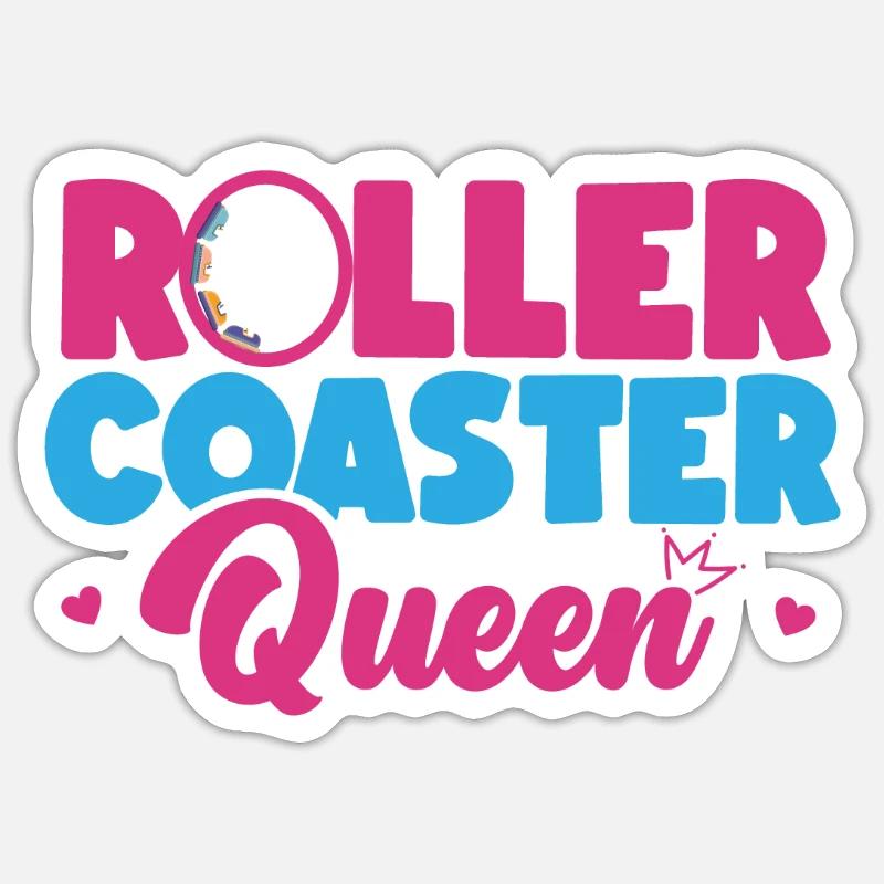 Roller Coaster Roller Coaster - Sticker size S (10 x 10 cm) - white matte